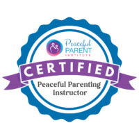 Certified Peaceful Parenting Instructor badge transparent